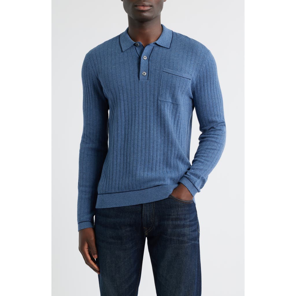 Rails Fenton Cotton Polo In Blue