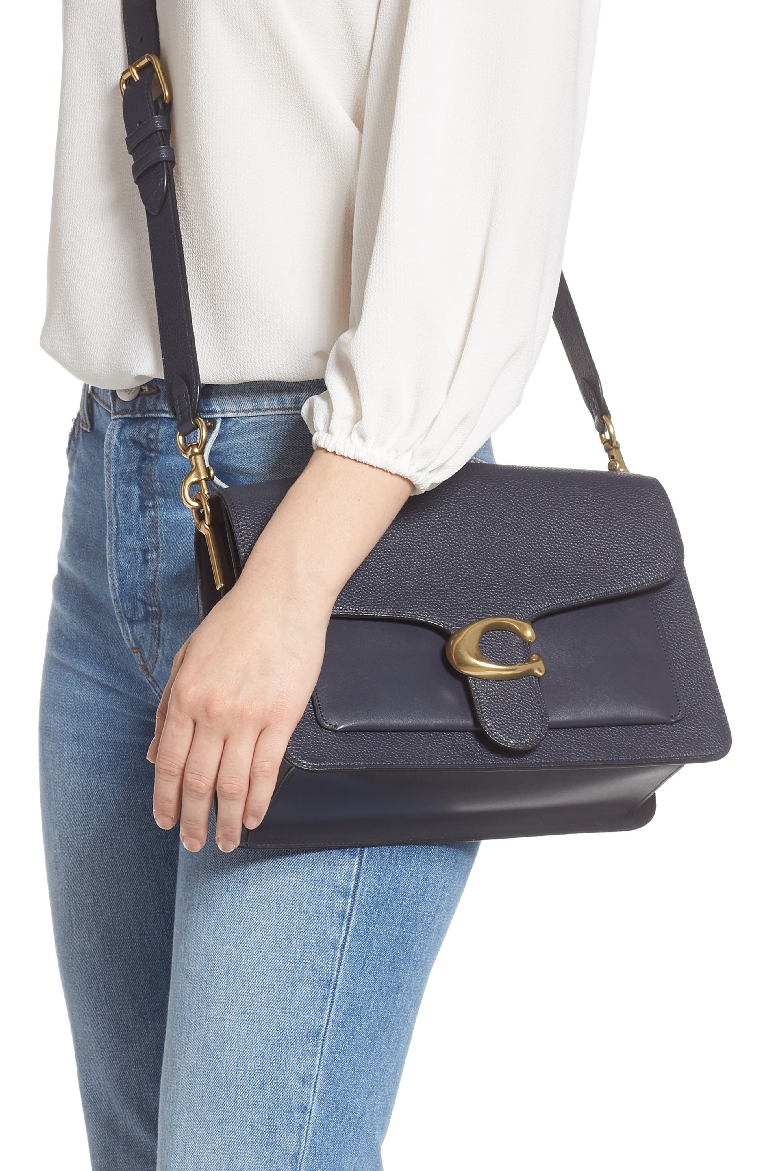 COACH Tabby Leather Crossbody Bag, Alternate, color, 