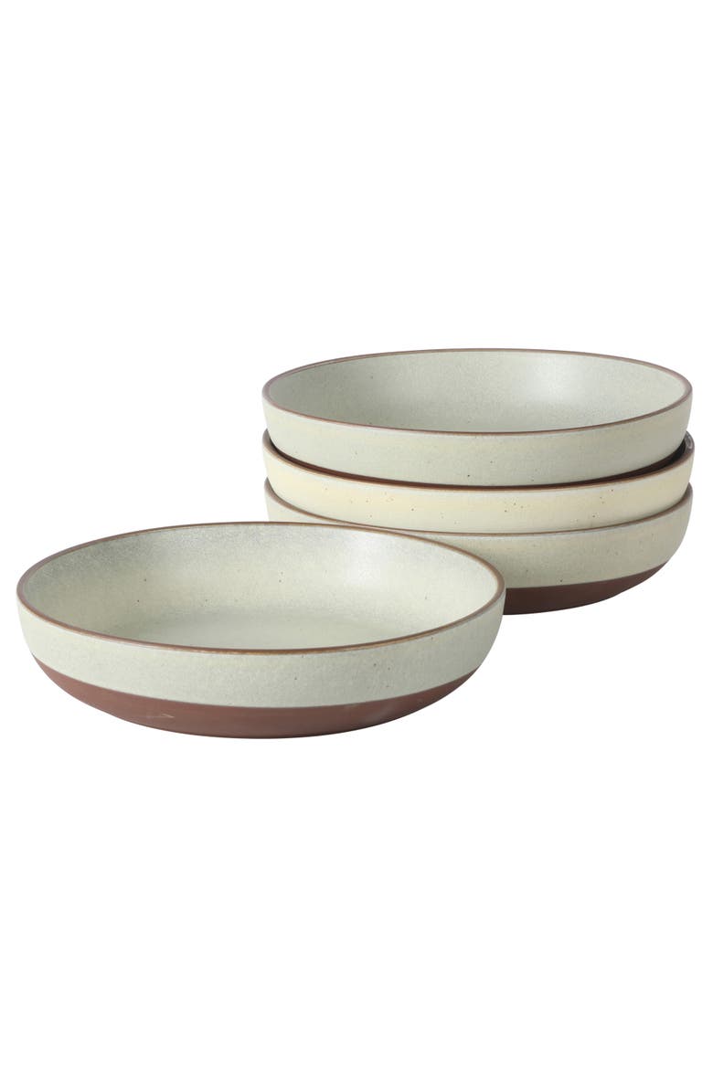 William Crest 4-Piece Reactive Glaze Stoneware Dinner Bowl Set, Alternate, color, Sage Green