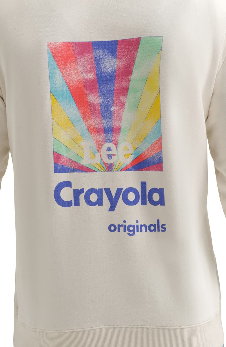 Lee x Crayola Cotton Blend Hoodie, Alternate, color, Ecru