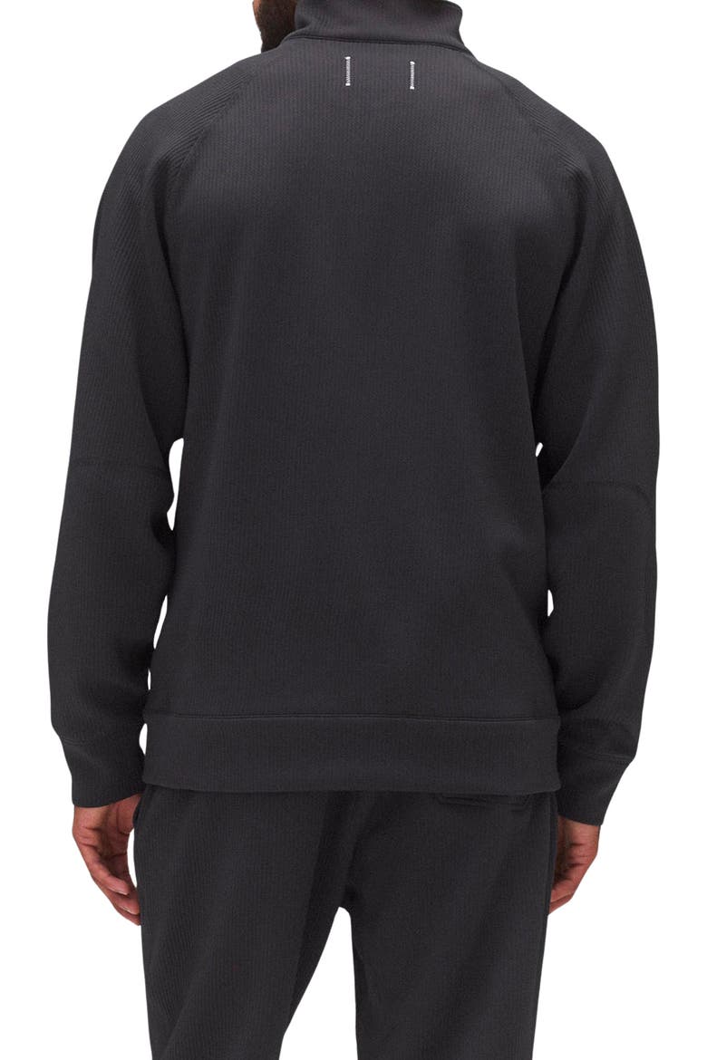 Double Knit Rally Track Jacket, Alternate, color, BLACK