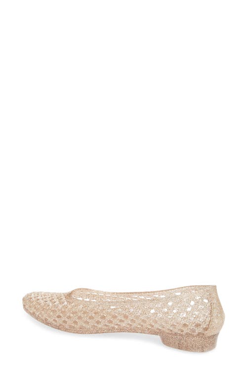 Jeffrey Campbell Bestie Jelly Flat In Neutral
