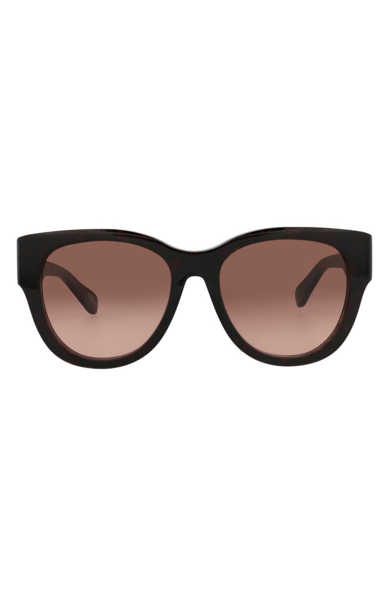 Chloé 55mm Cat Eye Sunglasses, Main, color, Havana Copper