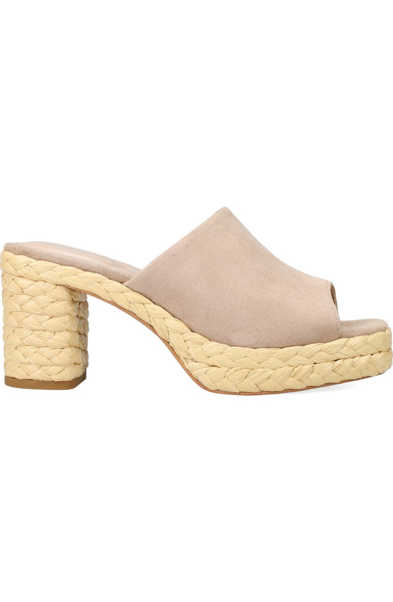 Pelle Moda Capree Espadrille Platform Slide Sandal, Alternate, color, Latte