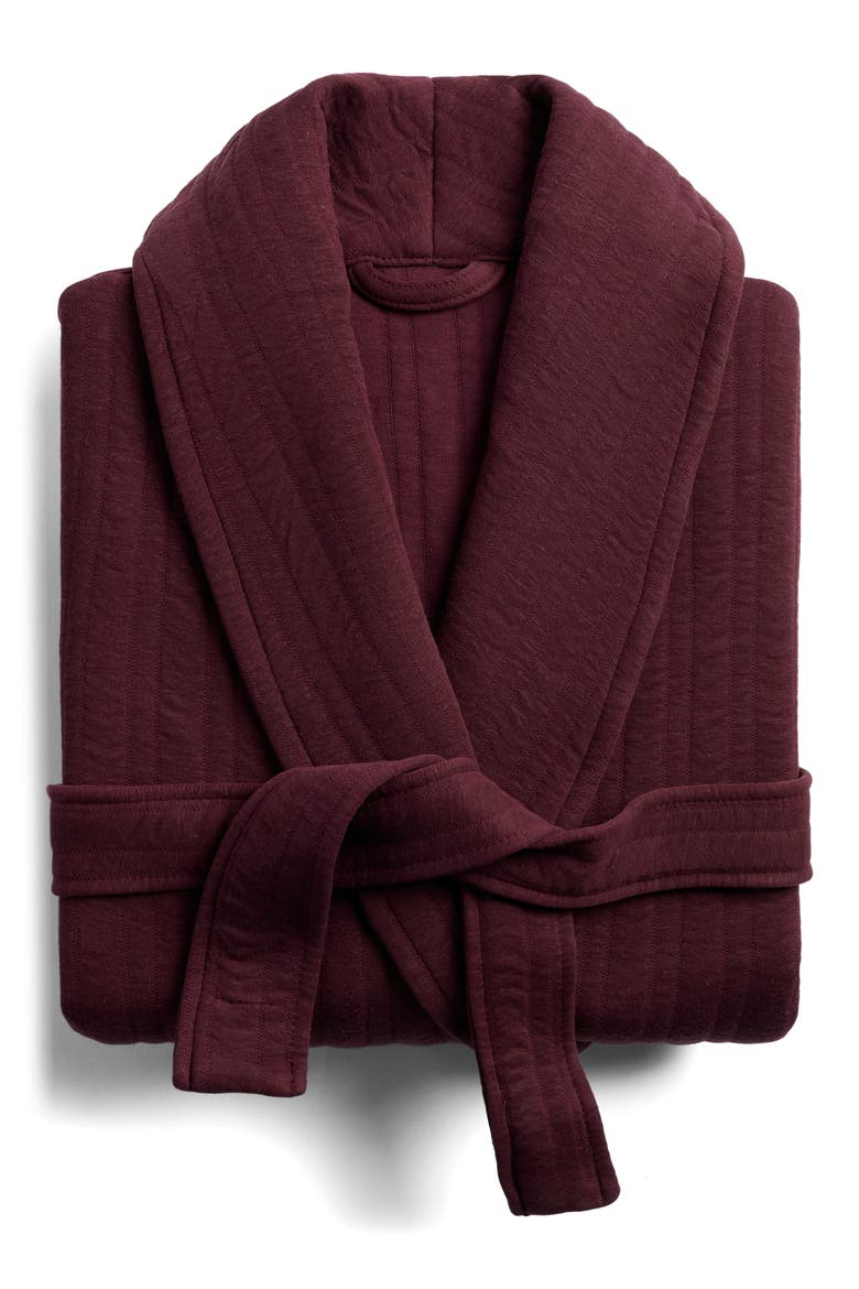 Cozy Knit Robe, Main, color, GARNET