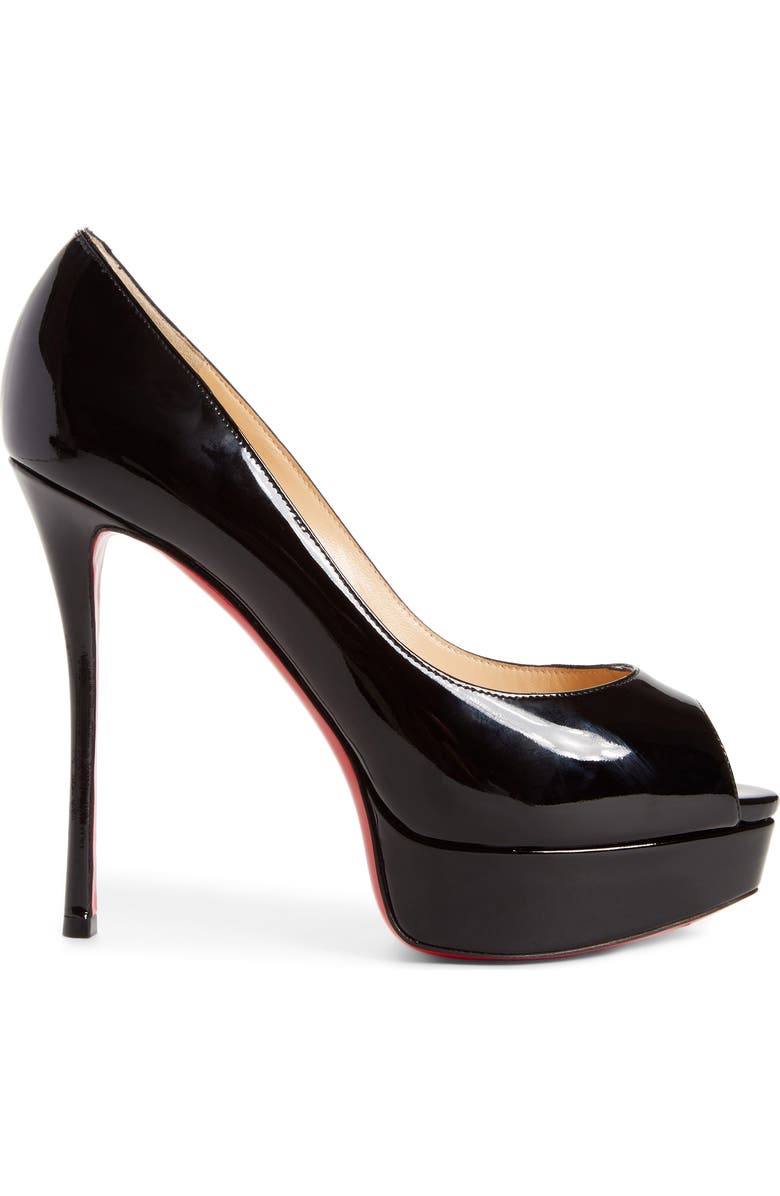 Christian Louboutin Fetish Peep Toe Platform Pump, Alternate, color,