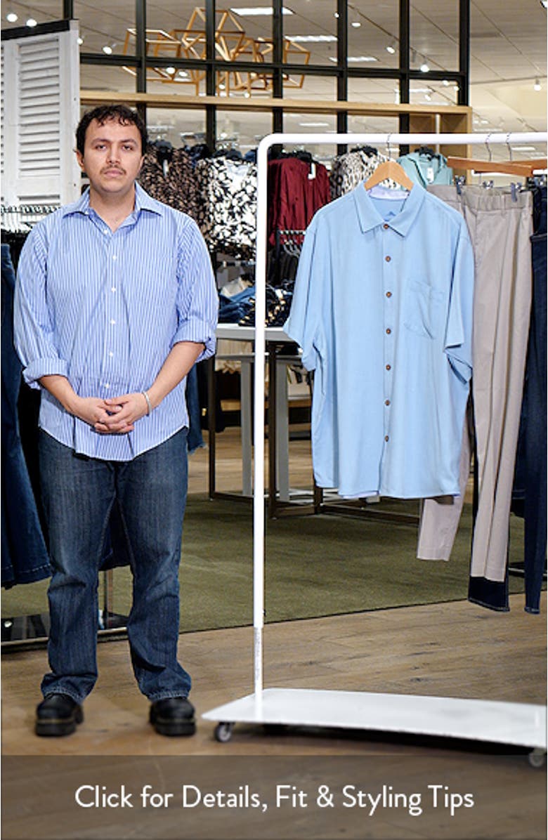 Birdie of Paradise Short Sleeve Silk Graphic Button-Up Shirt, sales video thumbnail