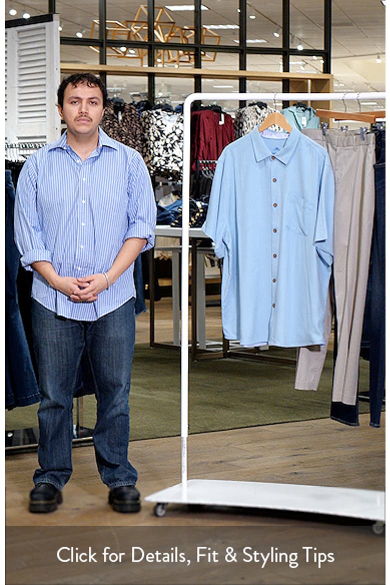 Birdie of Paradise Short Sleeve Silk Graphic Button-Up Shirt video