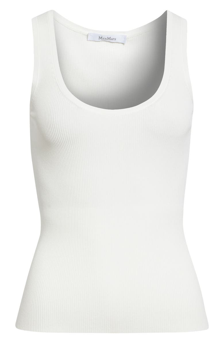 Max Mara Rib Sweater Tank, Alternate, color, White