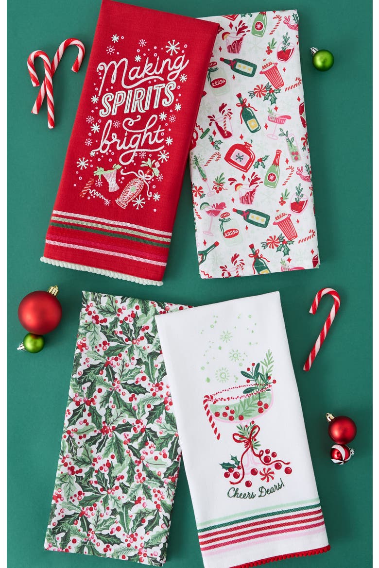 Cheers Dears! Dishtowel Set of 2, Alternate, color, Cheers Dears!