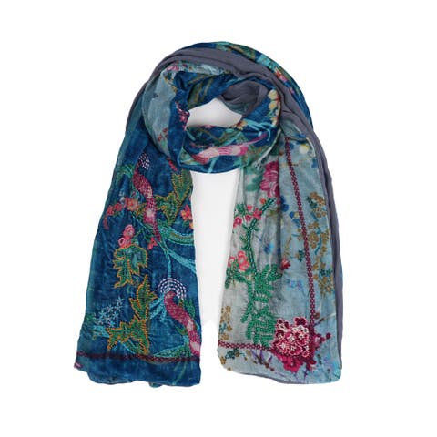 Enchanted Garden Velvet Scarf