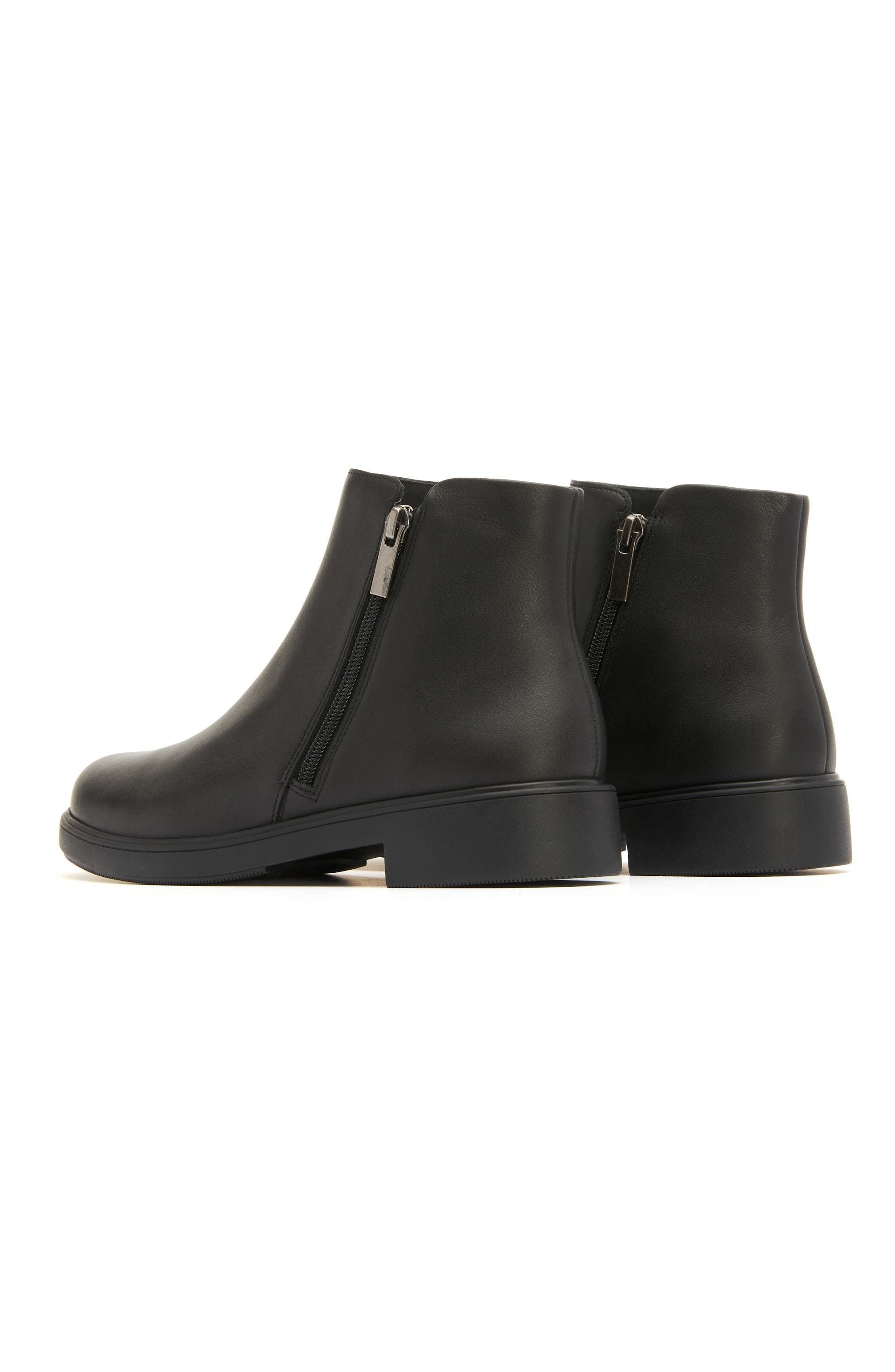ABEO Compass Zip Boot, Alternate, color, Black Leather - Regular