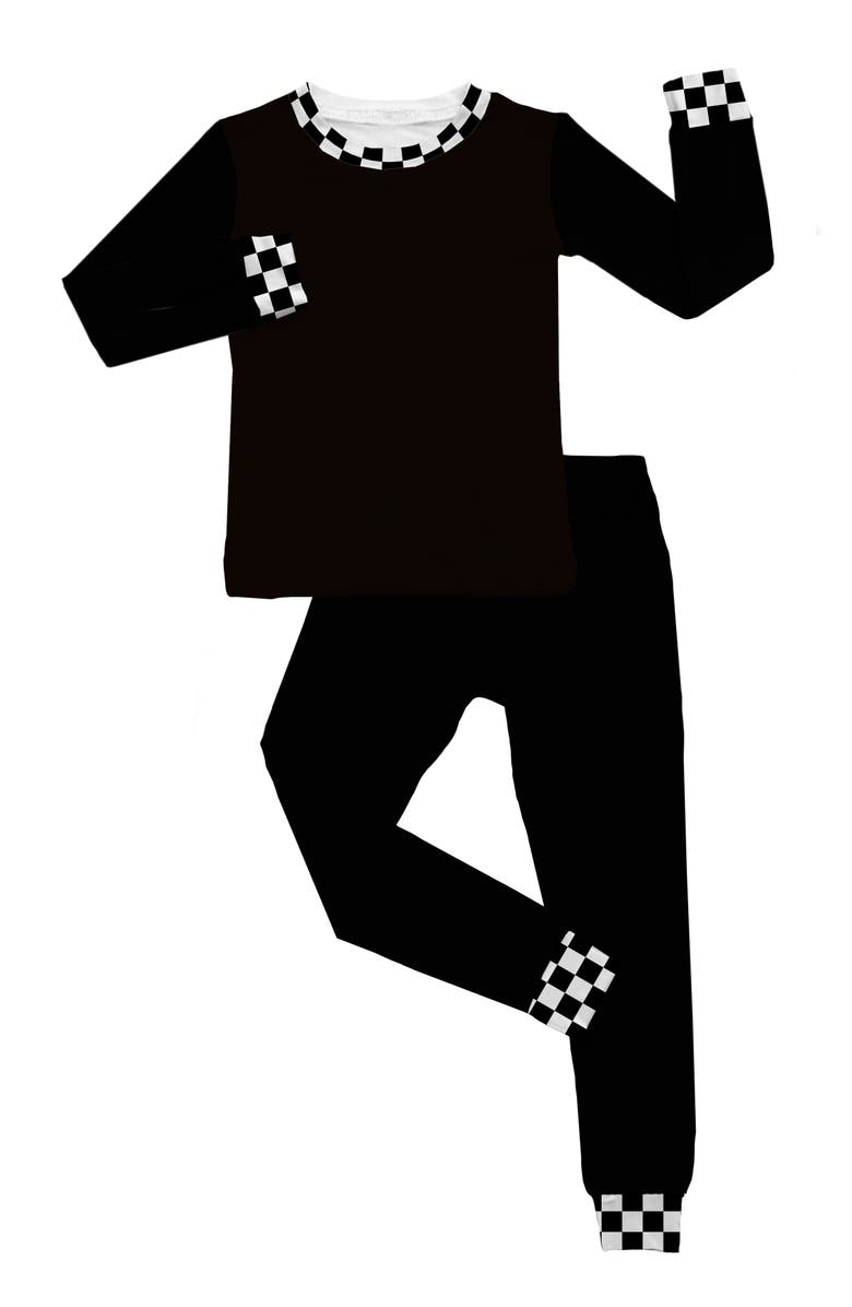 Fletch Checked Out 2 Piece Pajama Set, Main, color, Black White Checker