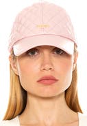 Alexia Admor Diamond Quilted Pleather Baseball Cap