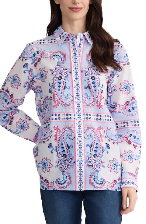 Paisley Button-Up Shirt
