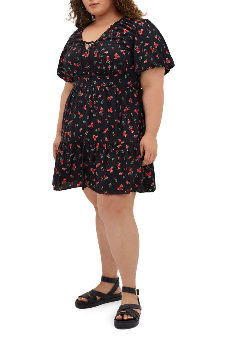Daphne Floral Dress, Main, color, DITSY DAYDREAM