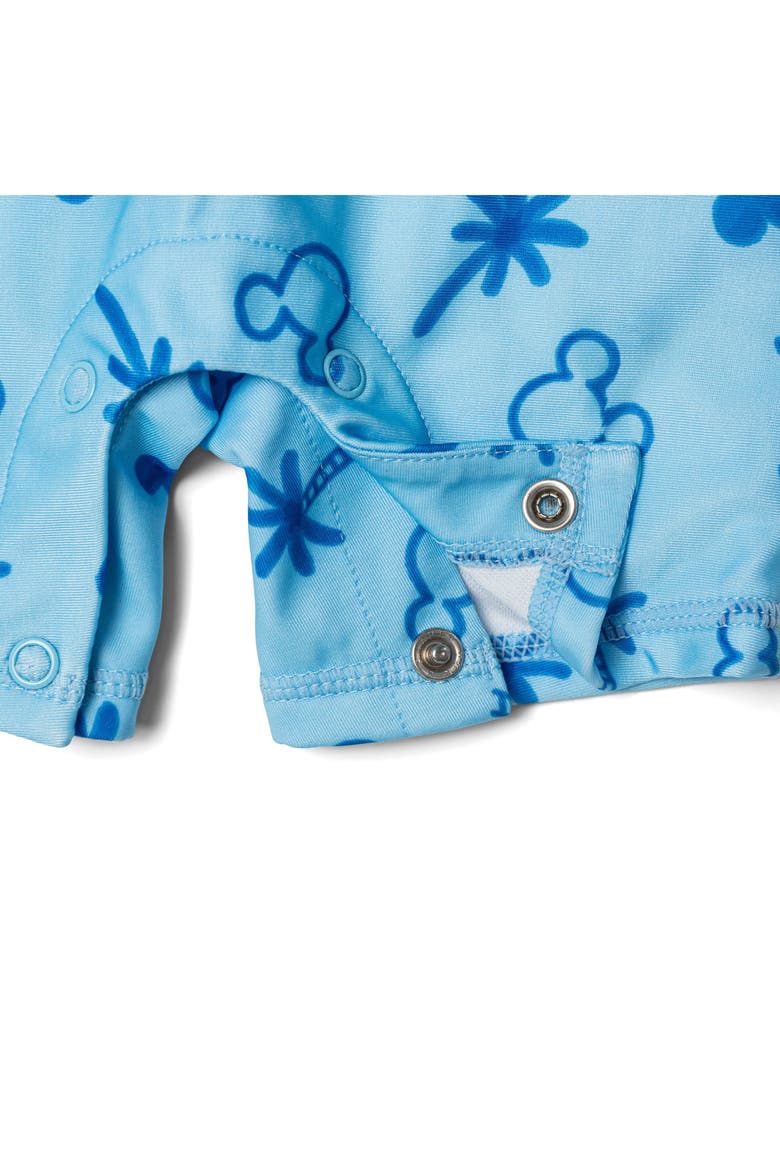 Mickey Mouse Swimwear One Piece Sunsuit and Hat Set, Alternate, color, Light Blue Mickey