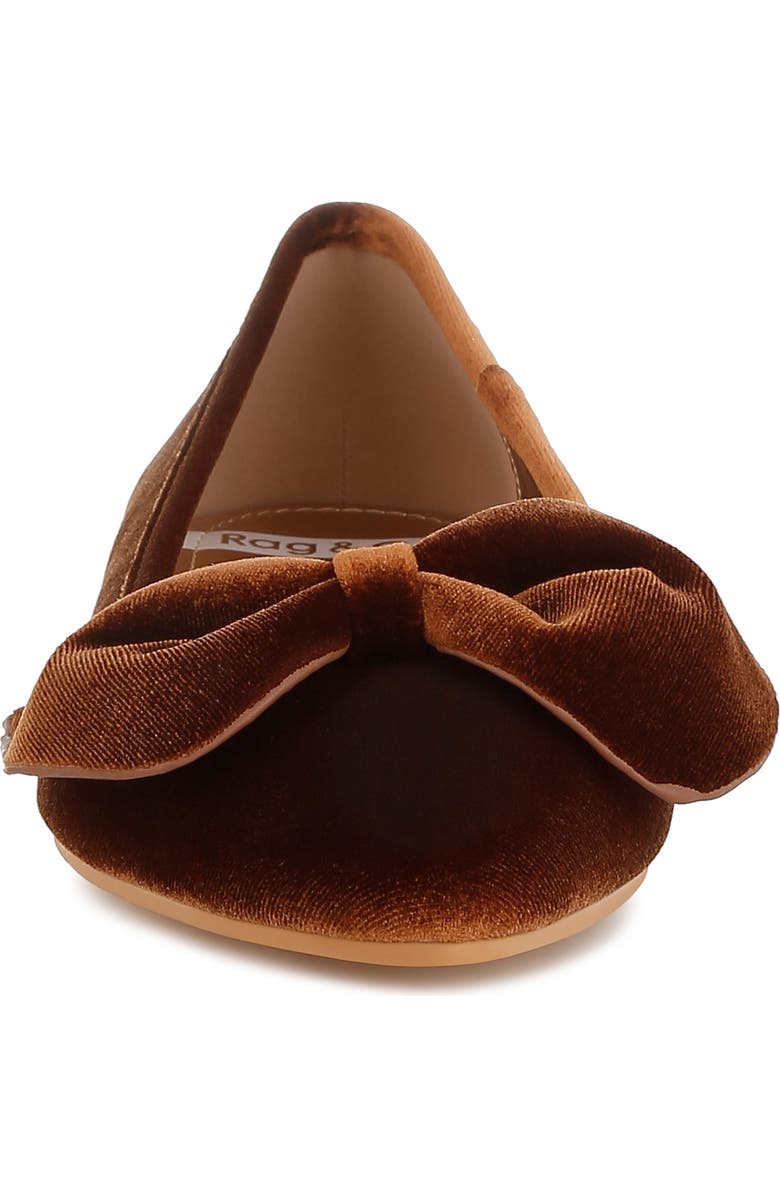 Rag & Co Pothos Water Repellent Bow Flat, Alternate, color, Bronze