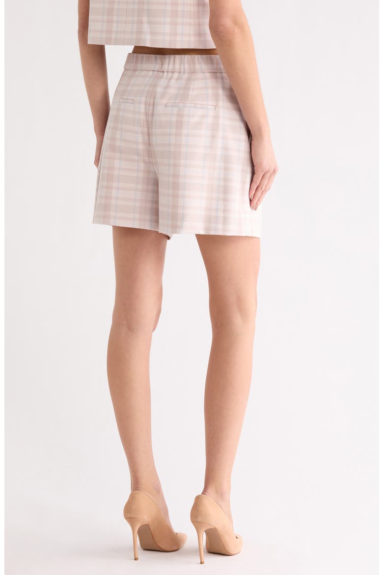 Boswell Plaid Shorts, Alternate, color, TAUPE/ BLUE PLAID