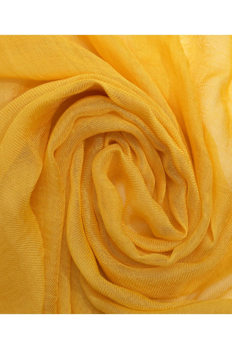 Essential Modal-Silk Blend Crinkle Wrap, Alternate, color, Sulphur