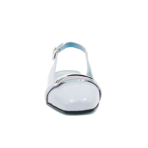 Valentina Rangoni Brina Slingback Flats For Women In White