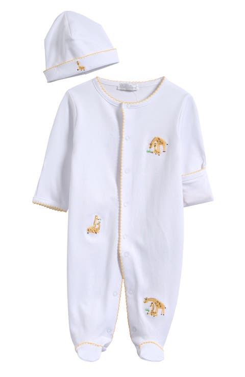Embroidered Pima Cotton Footie (Baby)