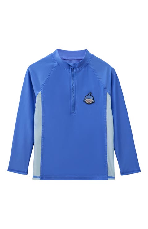 Quarter Zip Long Sleeve Rash Guard Little Kids & Big Kids