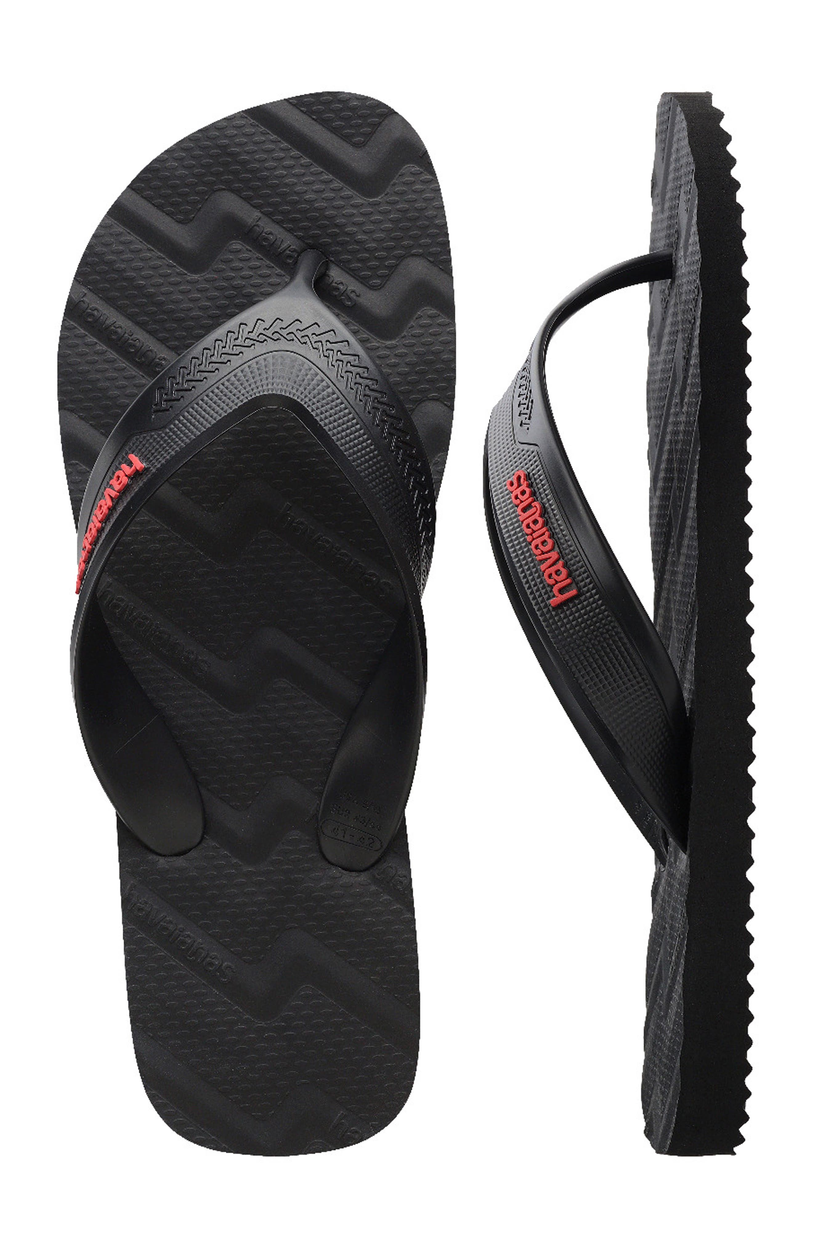 Track Waves Flip Flop, Alternate, color, BLACK