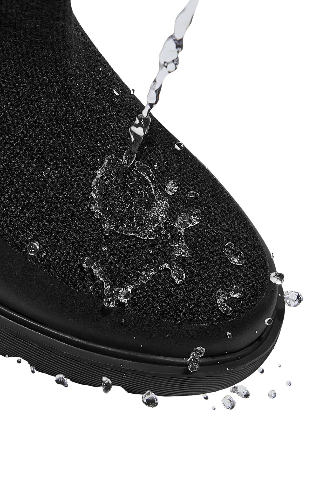 VIVAIA Faux Fur Platform Chunky Wedge Boots, Alternate, color, Black