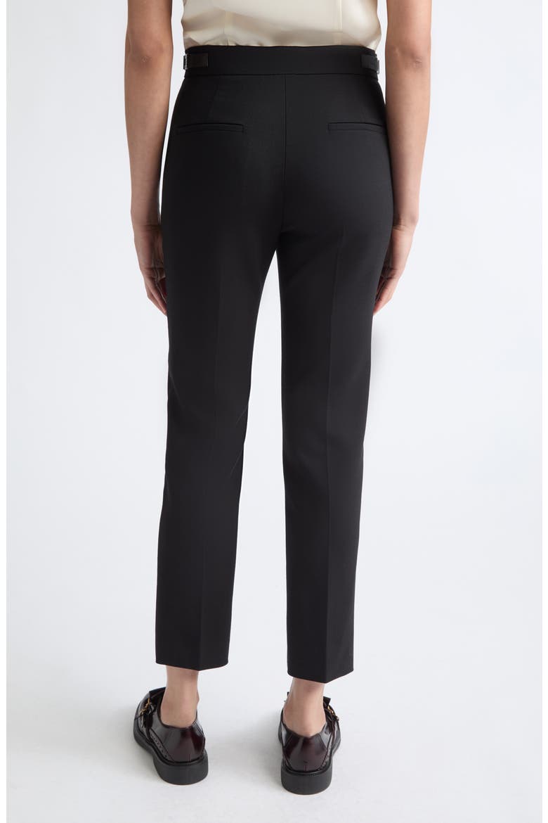 Macino Stretch Wool Trousers, Alternate, color, BLACK