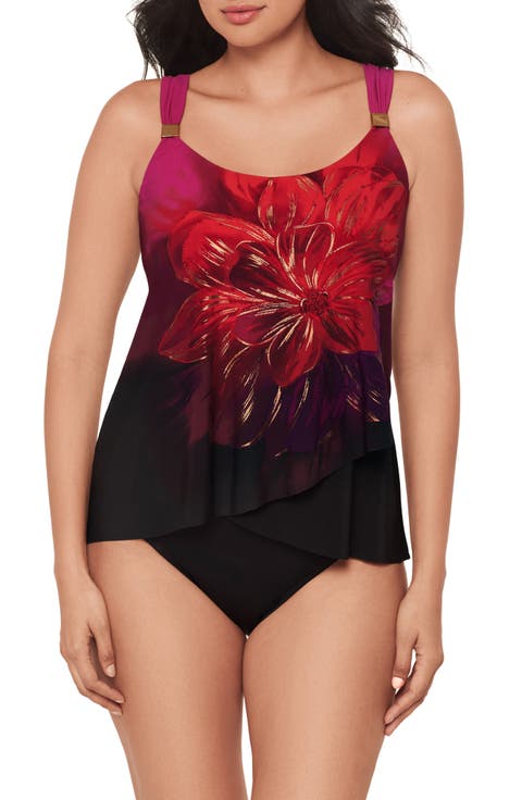 Petali Rosa Dazzle One-Piece Swimsuit (Regular & Plus)
