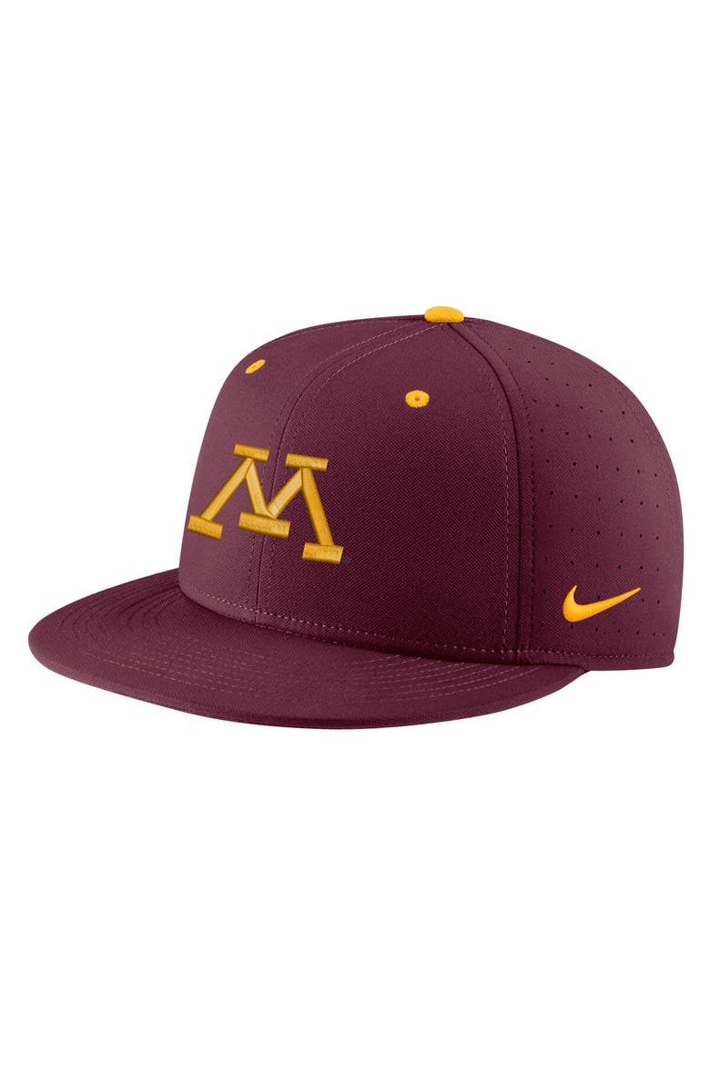Nike Men's Nike Maroon Minnesota Golden Gophers Aero True Baseball Performance Fitted Hat, Main, color, 