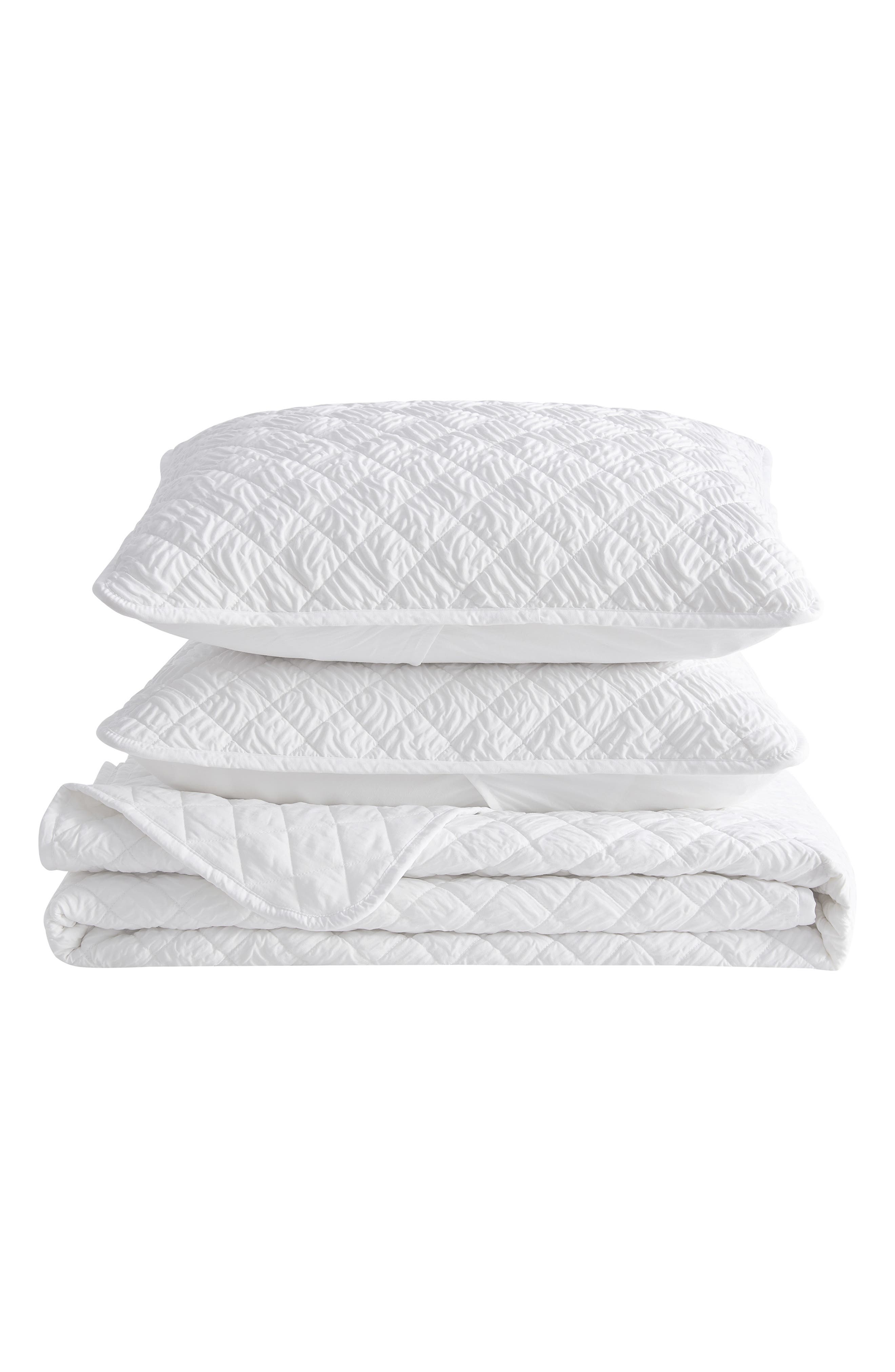 Woven & Weft Diamond Embossed Quilt Set