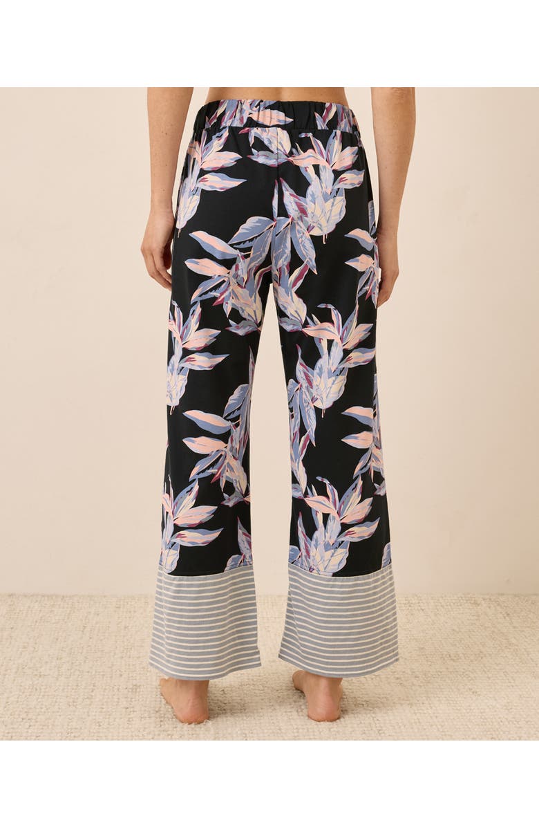 Pact Organic Staycation Sleep Pant, Alternate, color, Dark Leaves