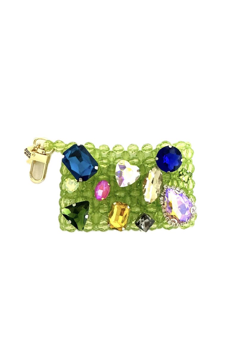 Crown Jewels Cardholder, Main, color, Green