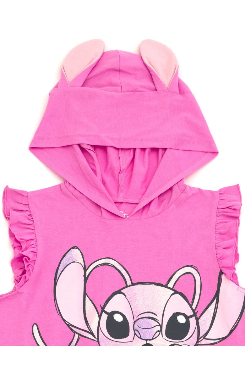 Disney Cosplay Tank Top & Shorts Set, Alternate, color, Angel Pink Pink