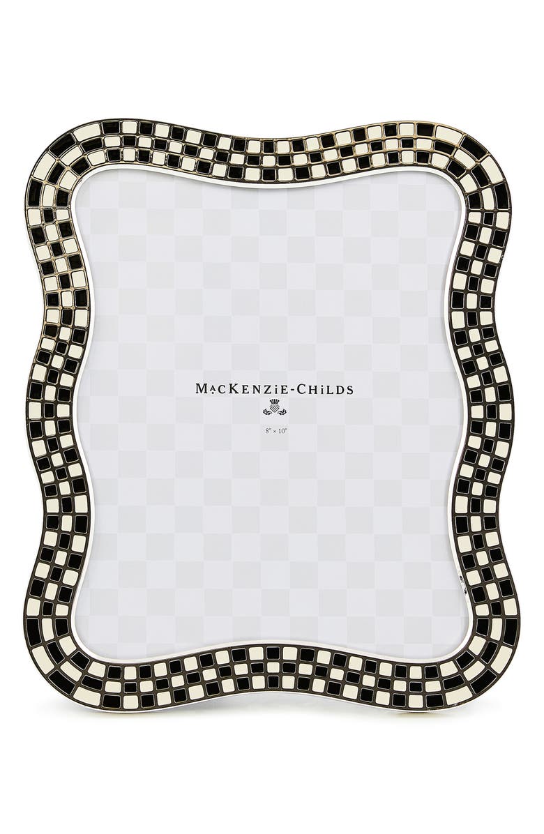 MACKENZIE CHILDS Wavy Check 8 x 10-Inch Picture Frame, Main, color, Black