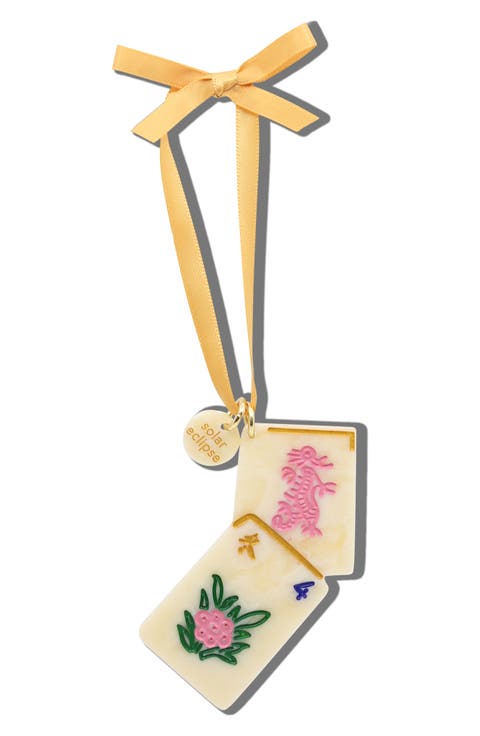 Hand-Painted Lucky Mahjong Ornament