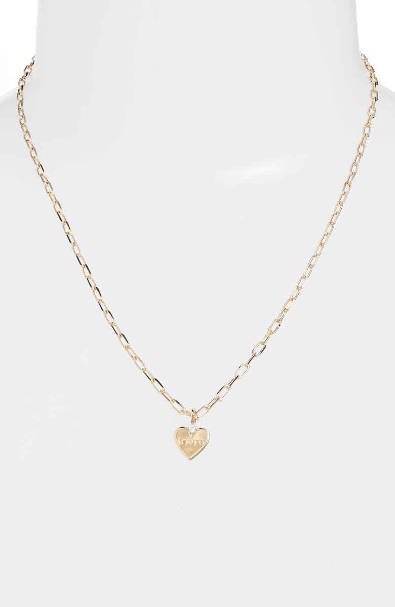 AJOA Slaybelles Loved Pendant Necklace, Alternate, color, Gold
