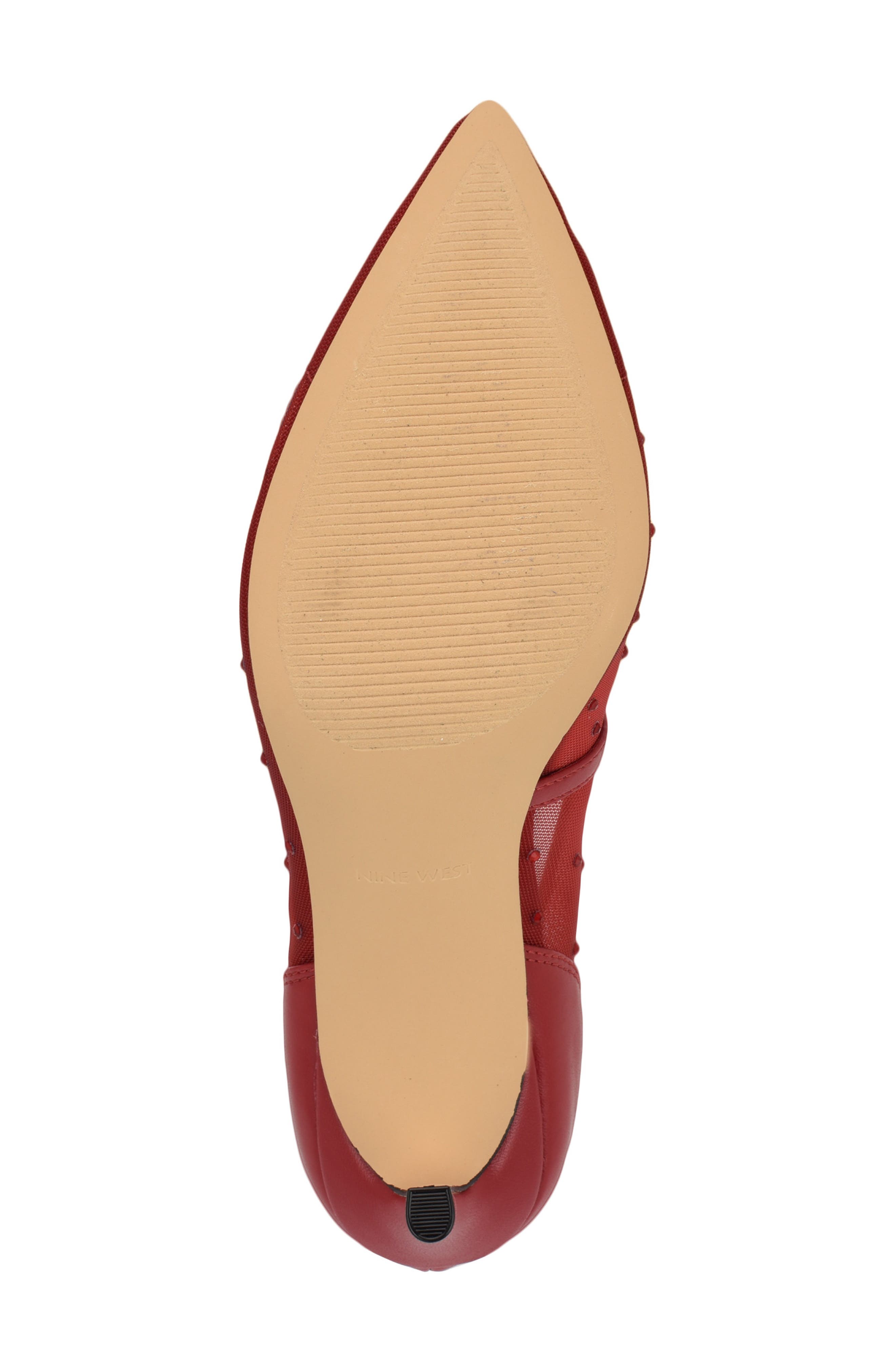 Nine West Exxtra Pointed Toe Pump, Alternate, color, Red Mesh