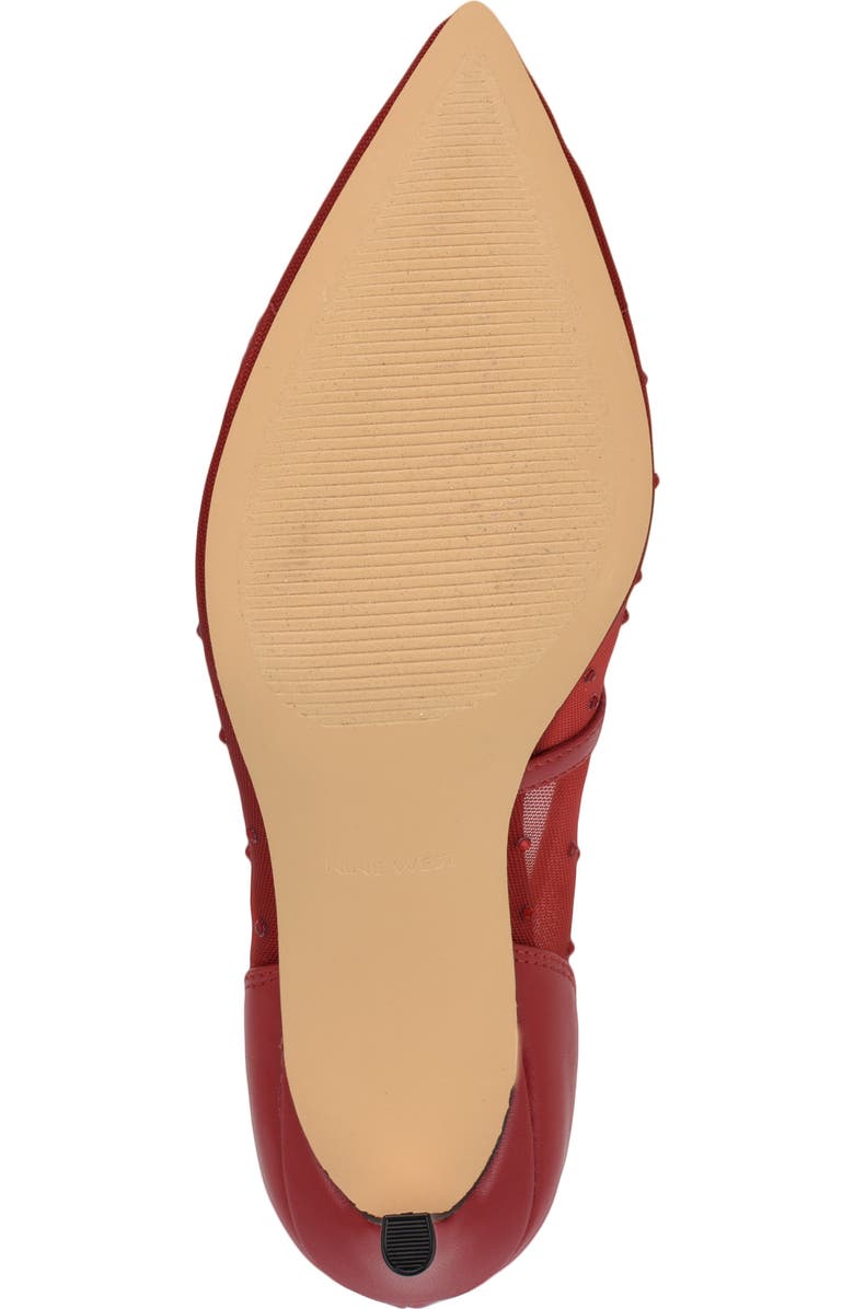 Nine West Exxtra Pointed Toe Pump, Alternate, color, Red Mesh