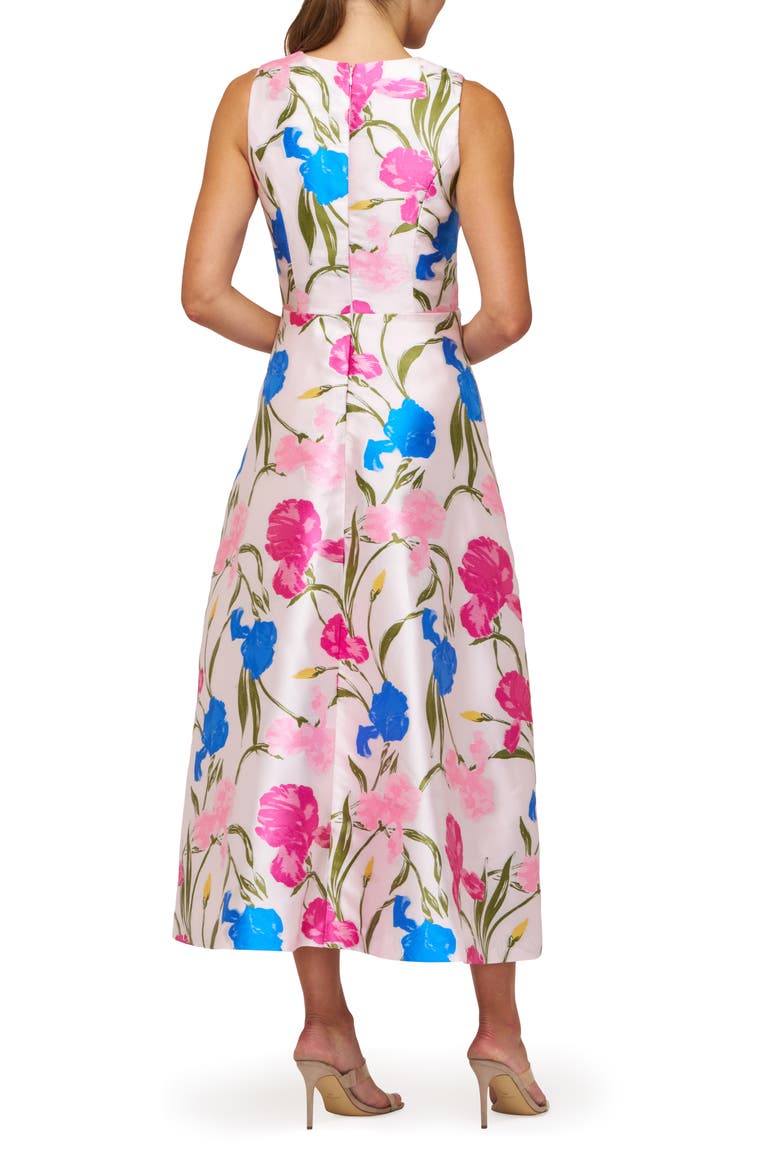 Payton Floral Sleeveless Cocktail Dress, Alternate, color, FUCHSIA MULTI