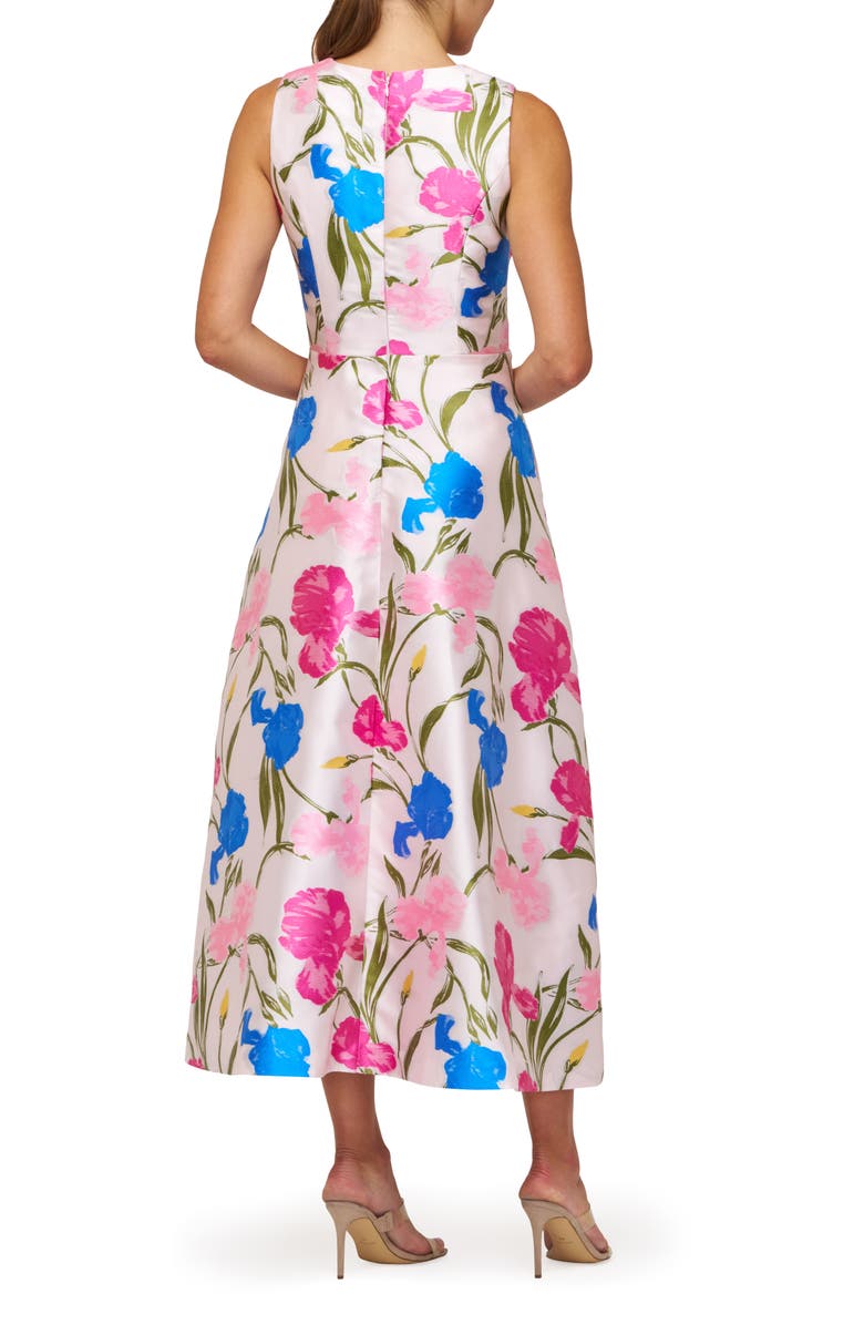 Kay Unger Payton Floral Sleeveless Cocktail Dress, Alternate, color, Fuchsia Multi