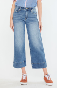 KanCan Kells High Rise Crop Wide Leg Jeans