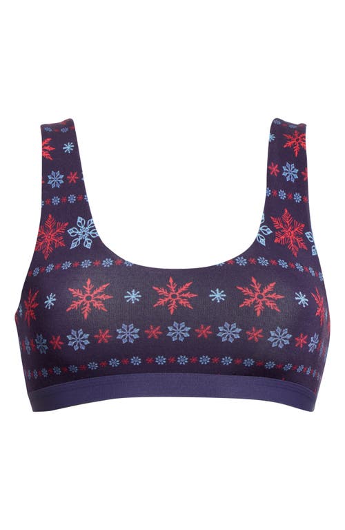 Meundies Print Bralette In Blue