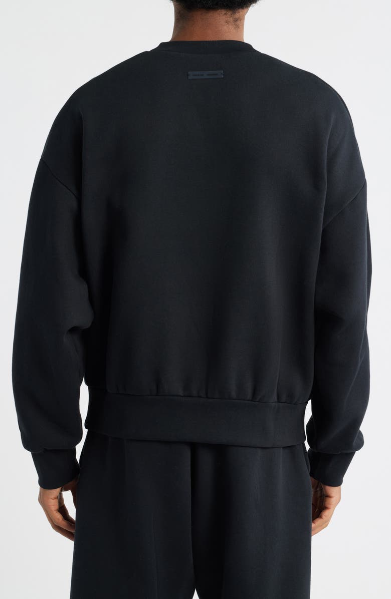 Fear of God Essentials Classic Crewneck Sweatshirt, Alternate, color, Vintage Black
