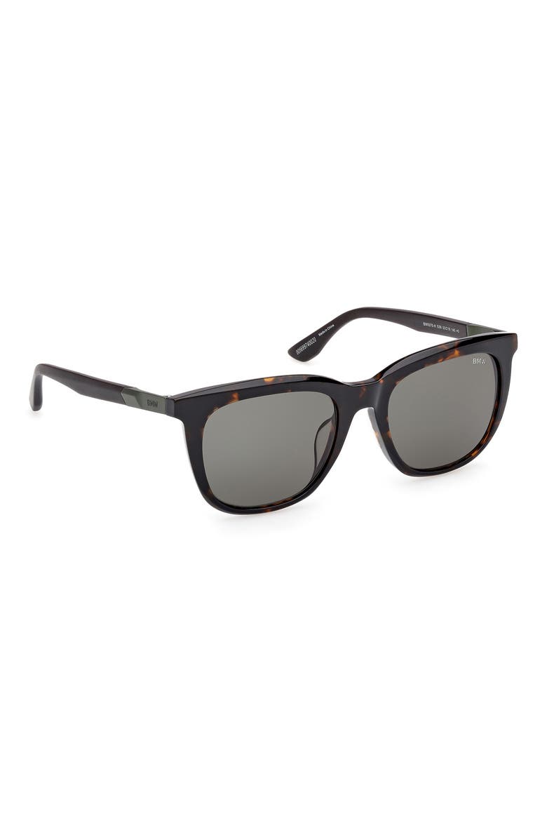 53mm Sunglasses, Alternate, color, DARK HAVANA / GREEN