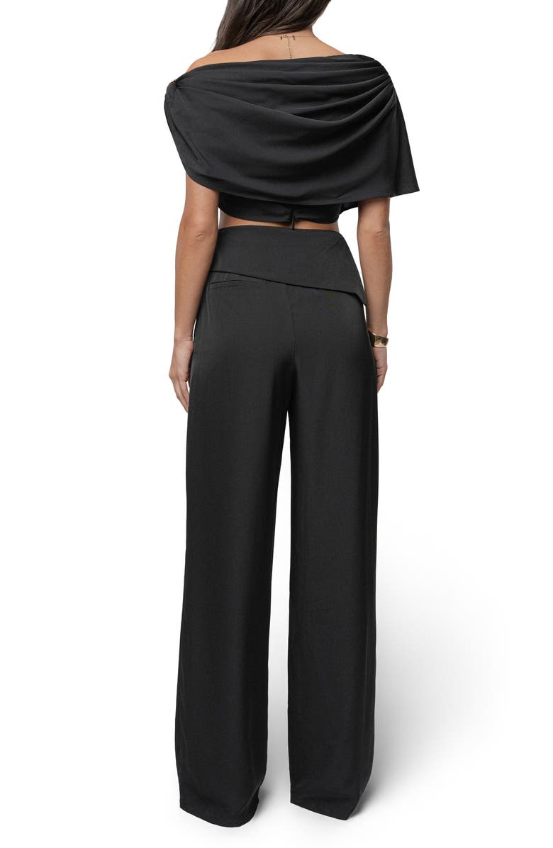 JLUXLABEL Executive High Waist Pants, Alternate, color, Black