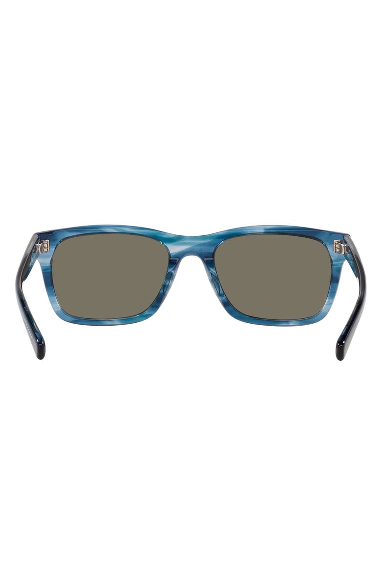 Costa Del Mar Tybee 55mm Mirrored Polarized Rectangle Sunglasses, Alternate, color,