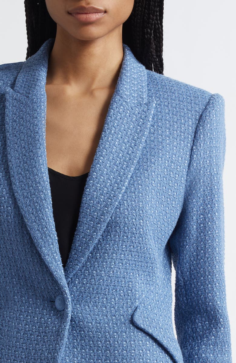 L'AGENCE Jennah Blazer, Alternate, color, Harbor Blue/ Good Luck Chain